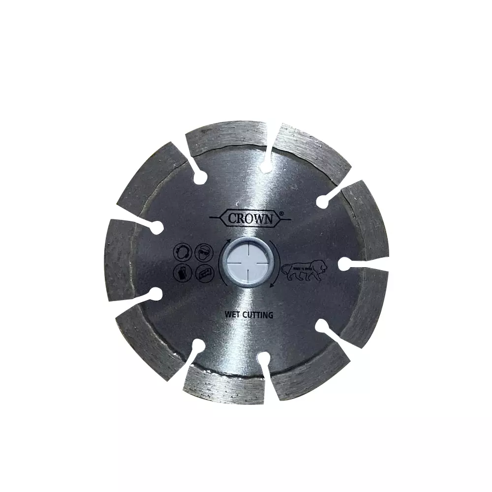 Crown Diamond Saw Blades Silver Circular 4 Inch (10.16 cm) Wheel Diameter for Industrial Use