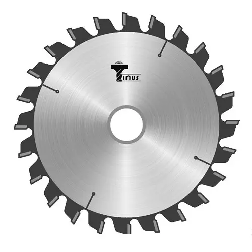Timus PCD Conical Scoring Saw Blade Diameter 5 inch (120 mm) x 22 mm Bore Size x 24 Teeth and 2.8-4.0 mm Cutting Width, MI DCS 120 02