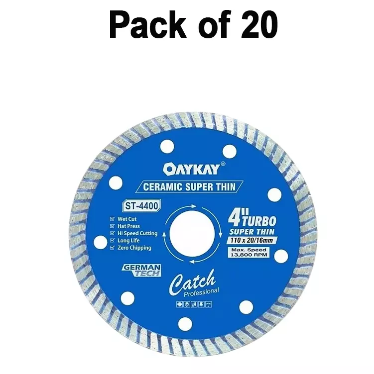 oaykay-catch-range-super-thin-turbo-diamond-blade-4-inch-110-mm-diameter-x-2016-mm-bore-x-8-mm-thickness-for-tile-ceramic-cutting-501709-pack-of-20
