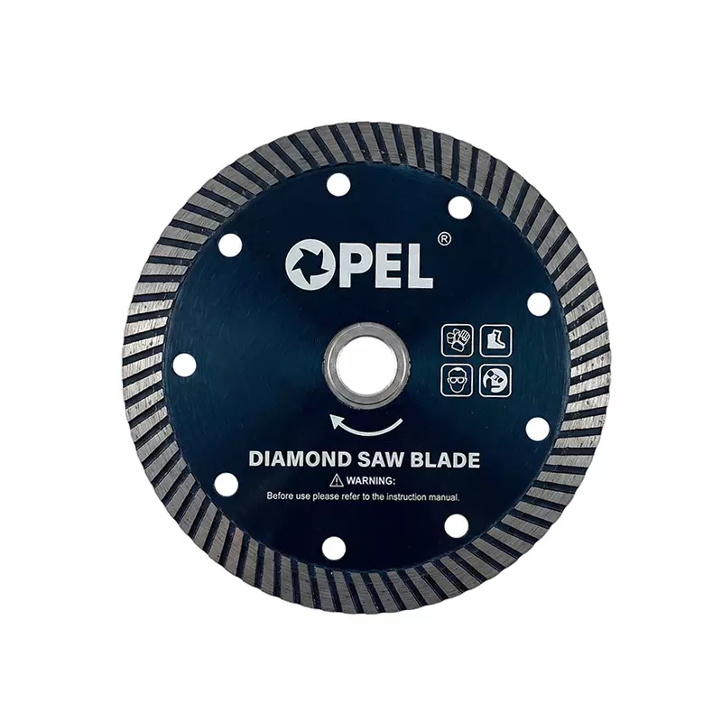 Opel Turbo Diamond Saw Blade 10 mm Hole Diameter 5 Inch (125 mm) Size for Cutting, MZ36640