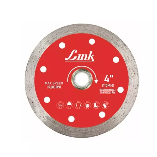 Link Diamond Marble Continous Rim Blade 4 inch (110 mm) Dia, 701403006110