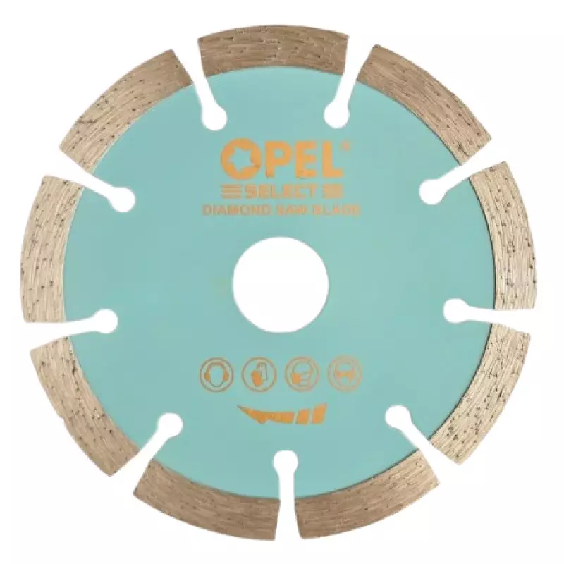 Opel Select Seg Diamond Saw Blade 10 mm Hole Diameter 9 Teeth 4 Inch (110 mm) Size for Cutting, MZ35585