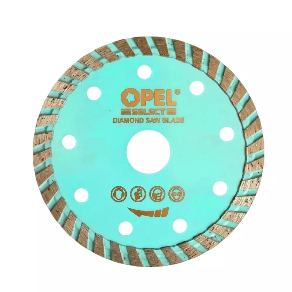Opel Select Turbo Diamond Saw Blade 10 mm Hole Diameter 4 Inch (110 mm) Size for Cutting, MZ35587