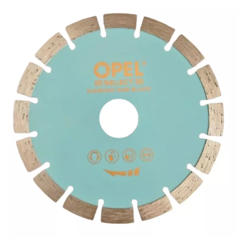Opel Select Seg Diamond Saw Blade 10 mm Hole Diameter 16 Teeth 4 Inch (110 mm) Size for Cutting, MZ35588