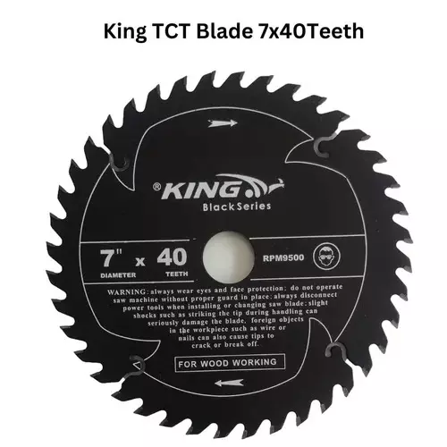 king-black-series-tct-blade-7-inches-178-mm-diameter-x-40-teeth-and-9500-rpm-for-wood-cutting