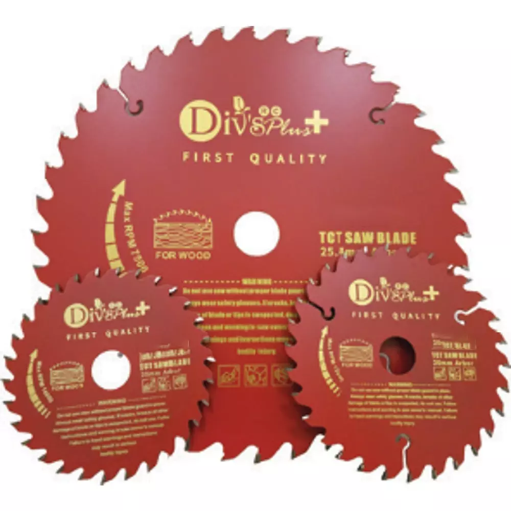 Div's Plus(Red Series) TCT Saw Blade 8 inch (203.2 mm) 40 No Of Teeth For Wood (Pack of 5)