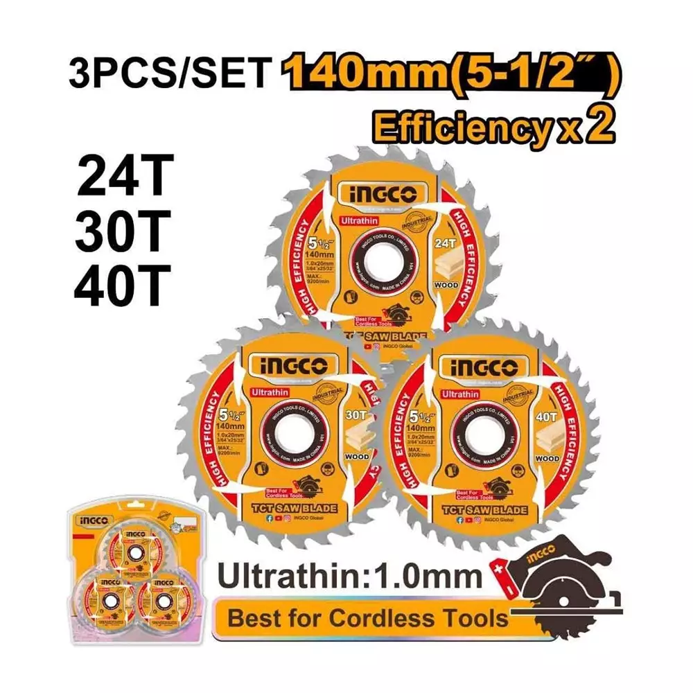 ingco-tct-saw-blade-set-140-mm-5-12-inch-blade-1-mm-ultra-thin-for-wood-cutting-tsb4003-pack-of-3