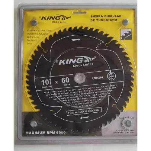 king-black-series-tct-blade-10-inches-255-mm-diameter-x-60-teeth-and-6900-rpm-for-wood-cutting