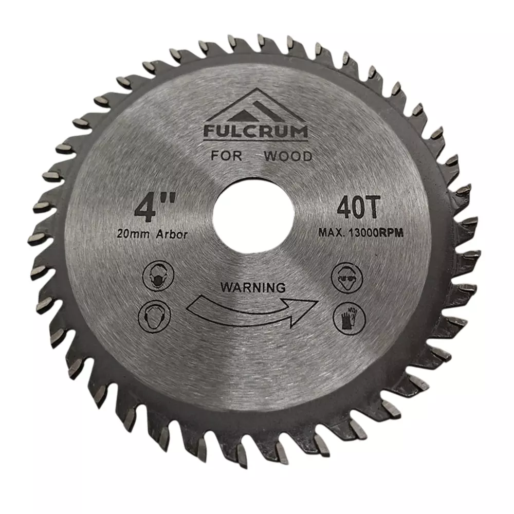 Fulcrum TCT Saw Blade 4 Inch Dia x 40 Teeth for Cutting Plywood and Timber, IBTCT440