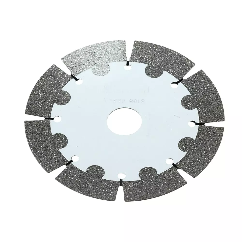 Yuri Zhongzhi Segment Marble Cutting Blade Green Color 4 inch (110 mm) Diameter and 8 Teeth for Granite (Pack of 2)