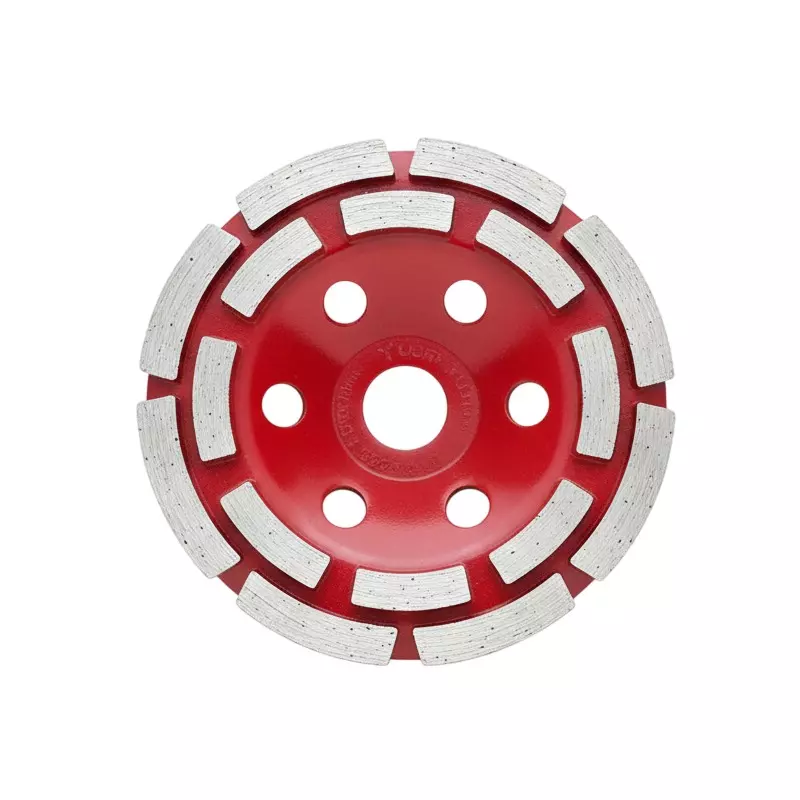 Yuri 111 Double Segment Row Cup Wheel Marble Cutting Blade Diameter 4 inch (100 mm) x 20 mm Bore Size for Marble and Granite