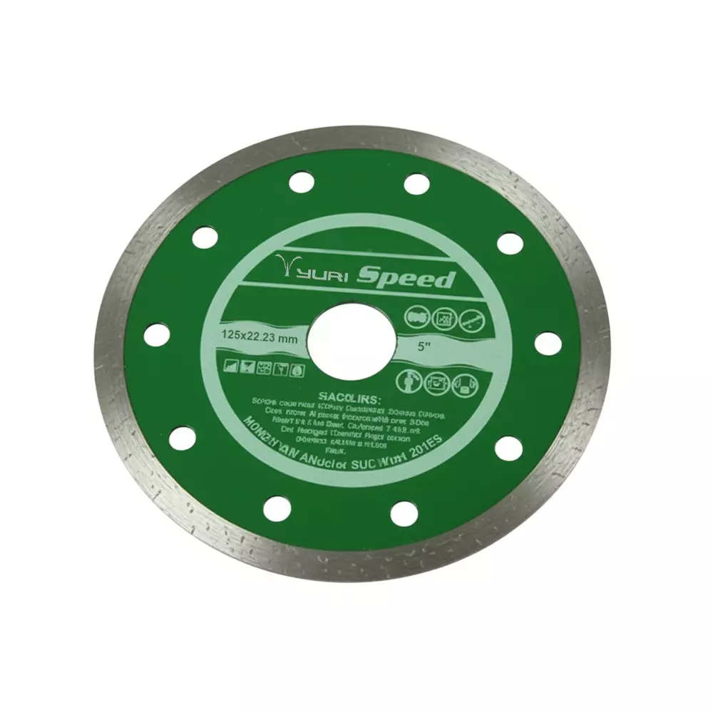Yuri Speed Rim Marble Cutting Blade Diameter 5 inch (125 mm) x 22.23 mm Bore Size for Marble and Granite (Pack of 2)