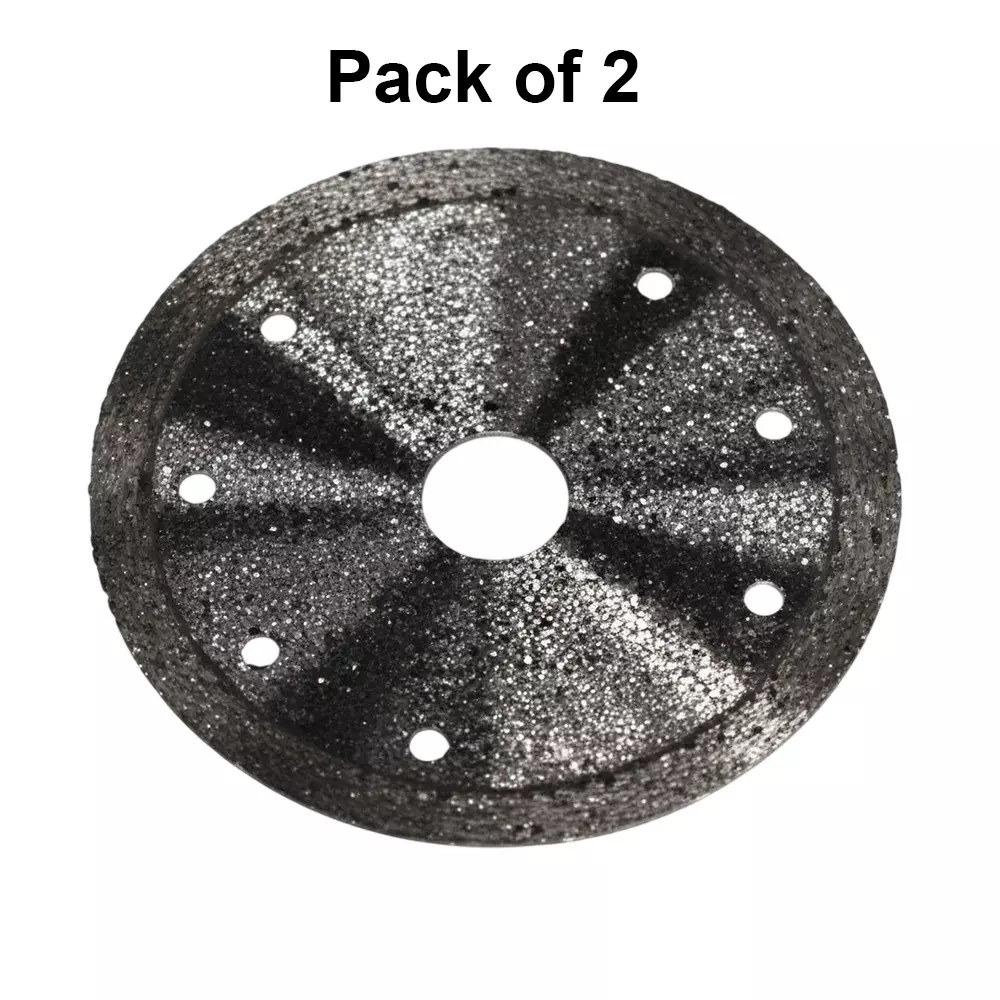 Yuri Zhongzhi Rim Marble Cutting Blade 4 inch (110 mm) Diameter for Granite (Pack of 2)