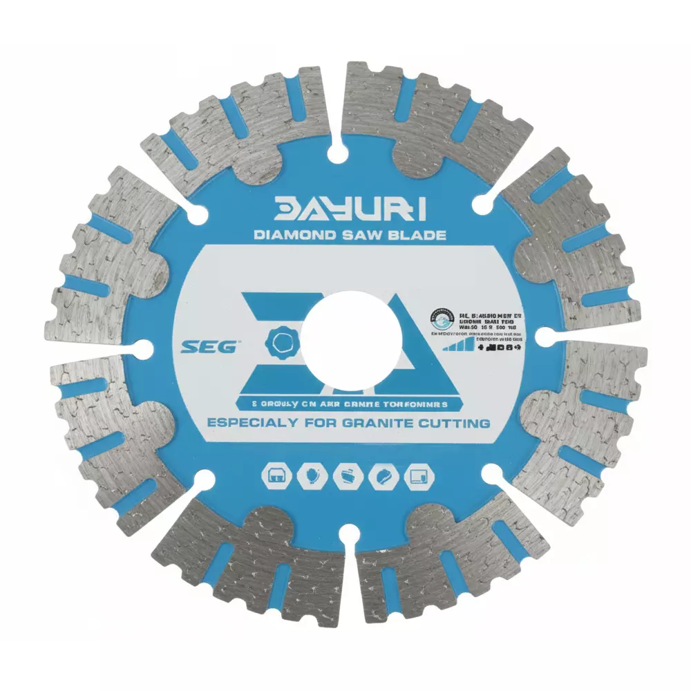 Dayuri Segment Marble Cutting Blade 4 inch (114 mm) Diameter x 15 mm Bore Size x 8 Teeth, DAG-500 (Pack of 2)