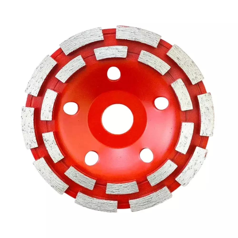 Yuri 111 Double Segment Row Cup Wheel Marble Cutting Blade Diameter 5 inch (125 mm) x 22.23 mm Bore Size for Marble and Granite