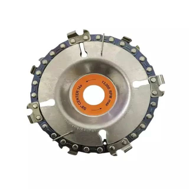 XLNT 5 inch (127 mm) Wood Carving Disc 14 Teeth in Blister Box Packing for Working on Wooden Objects