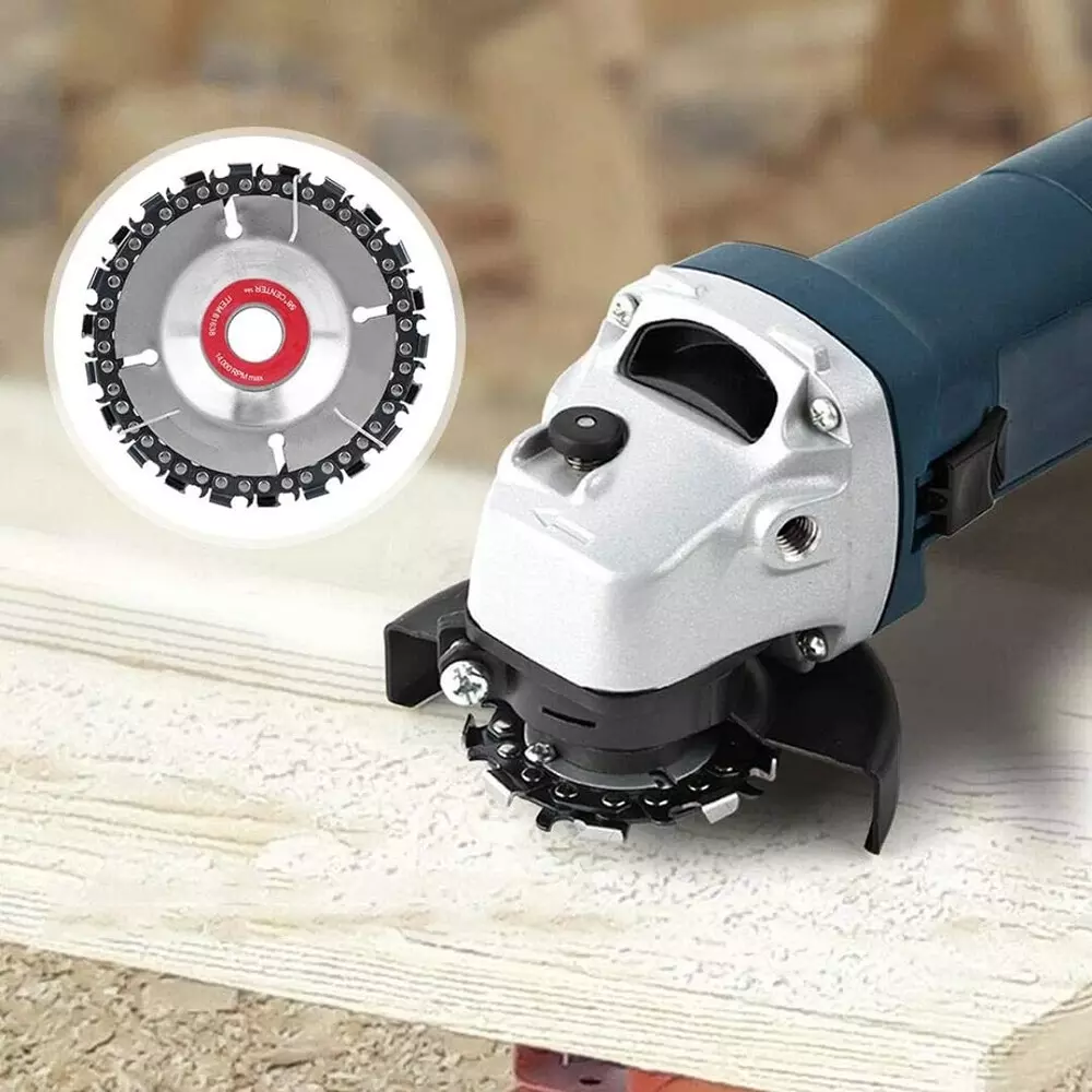 Jawsons Wood Carving Disc Stainless Steel 14000 RPM Maximum 22 Teeth for 100, 115 & 125 mm Angle Grinders, 61638