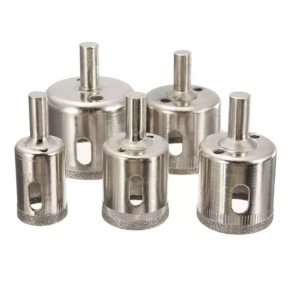ATOZSHOP11 Diamond Coated Drill Bit Set 18, 20, 25, 35, 50 mm for ‎Tile, Glass, Marble, Granite (Set of 5 Pcs)