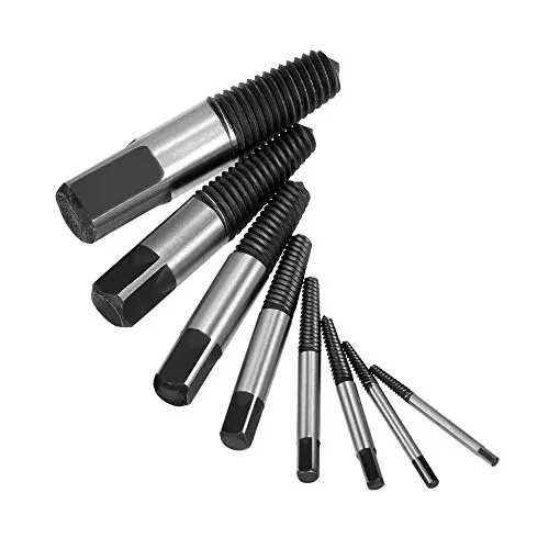 Generic Broken Bolt Screw Extractor Remover Set Easy Out Drill Bits Tools Kits (Pack of 8 Pcs)