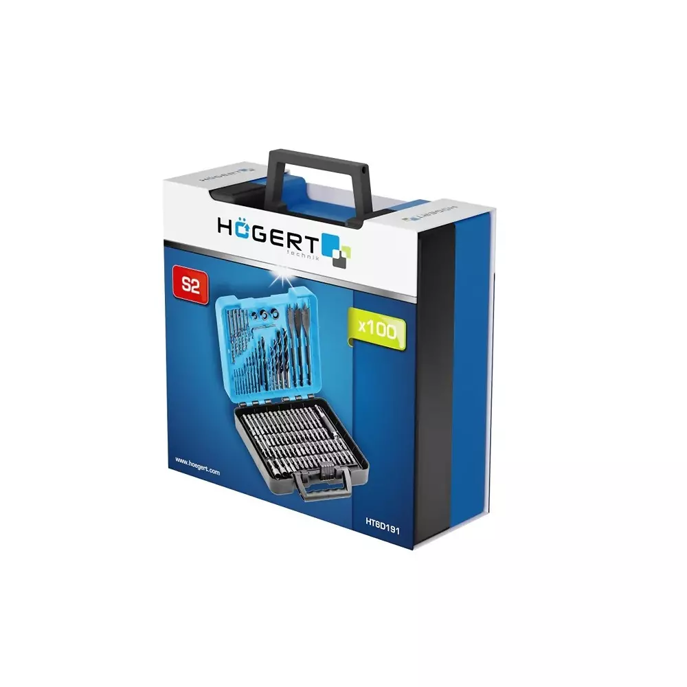 hogert-technik-100-pcs-combination-drill-bit-set-packed-in-durable-plastic-box-used-for-drilling-in-any-material-ht6d191