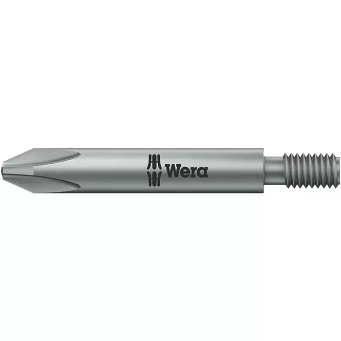 Wera Phillips Threaded Bit PH2 Tip Size 44.5 mm Blade Length for Industrial Use, 05065197001