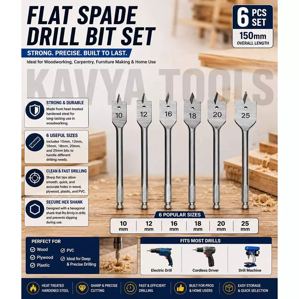 dy-tools-flat-spade-drill-bit-kit-6-pcs-alloy-steel-10-12-16-18-20-25-mm