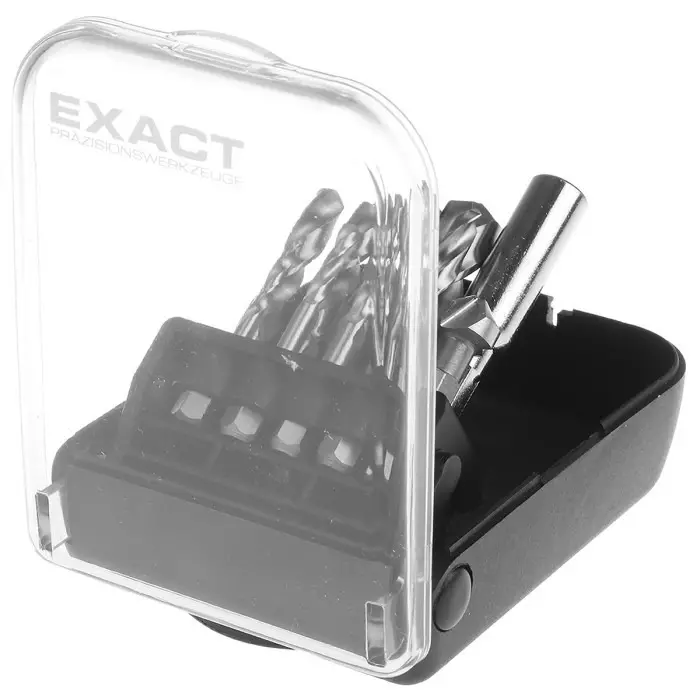 EXACT 11-Piece Twist Drill Bit Set for Metal 10.2 mm Max 2.5 mm Min HSS Bits, 4450907