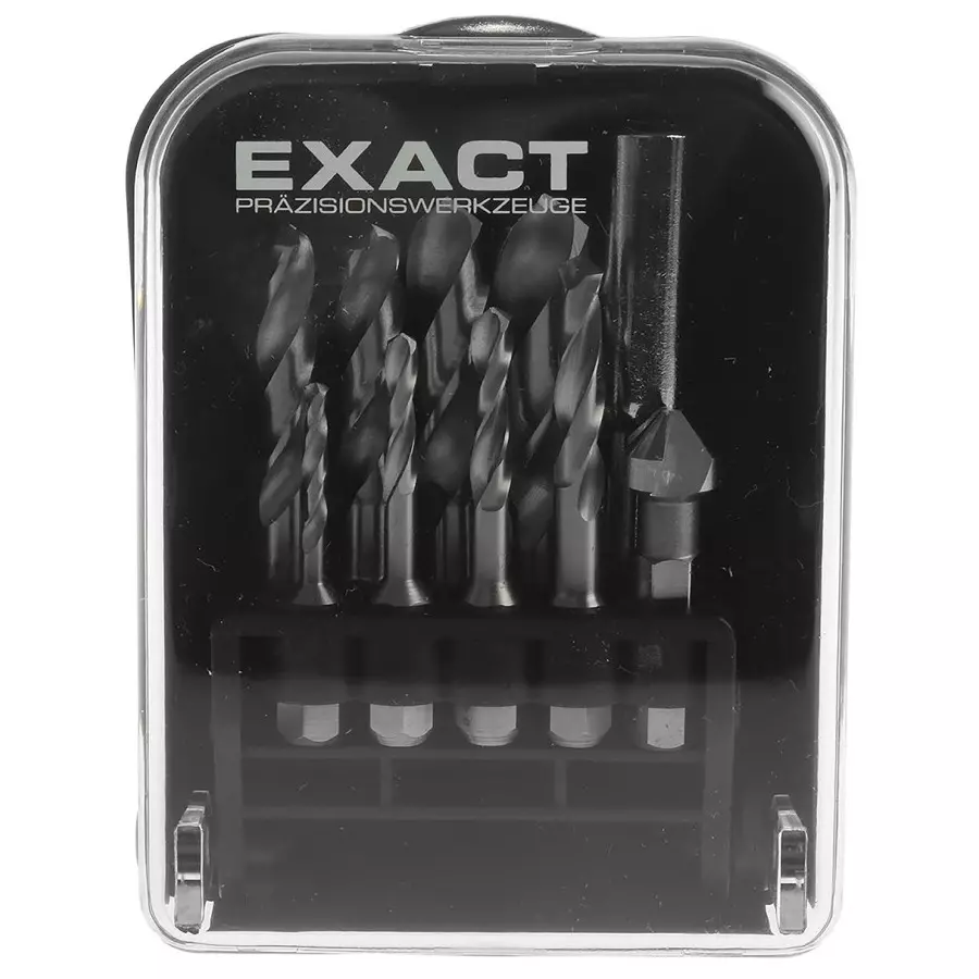 EXACT 11-Piece Twist Drill Bit Set for Metal 10.2 mm Max 2.5 mm Min HSS Bits, 4450907