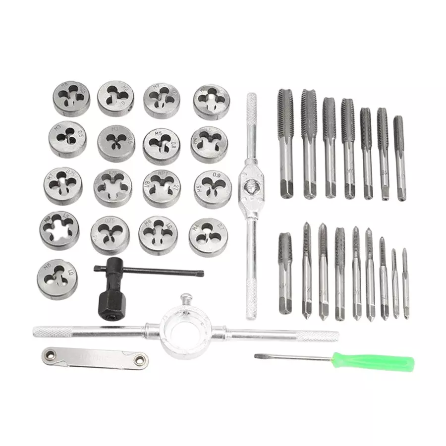 Metrotools Double Sided T Type Tap Wrench & Die Set Alloy Steel