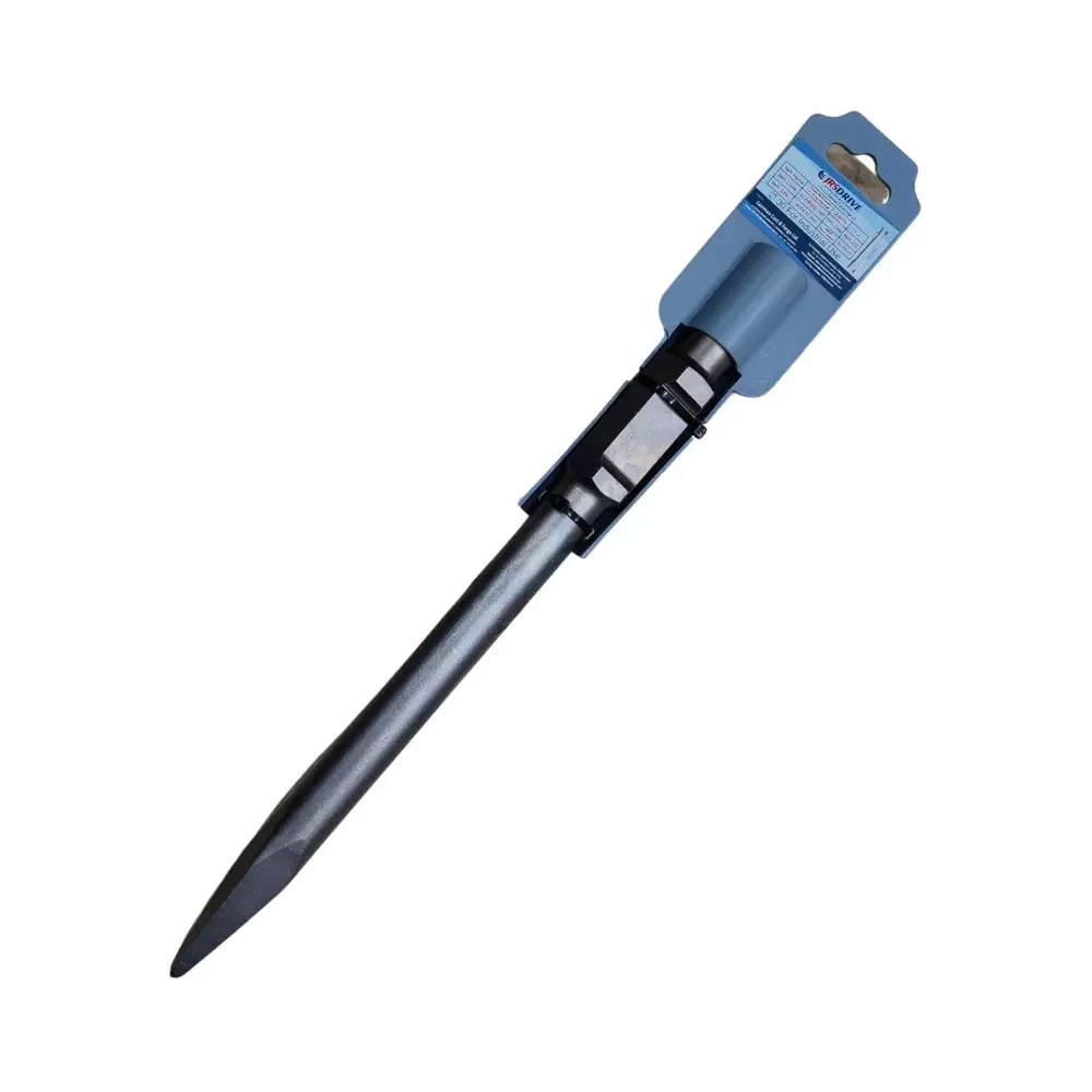 JRS Drive Pointed Chisel 30 mm Blade Width and 400 mm Length for Breaking Concrete