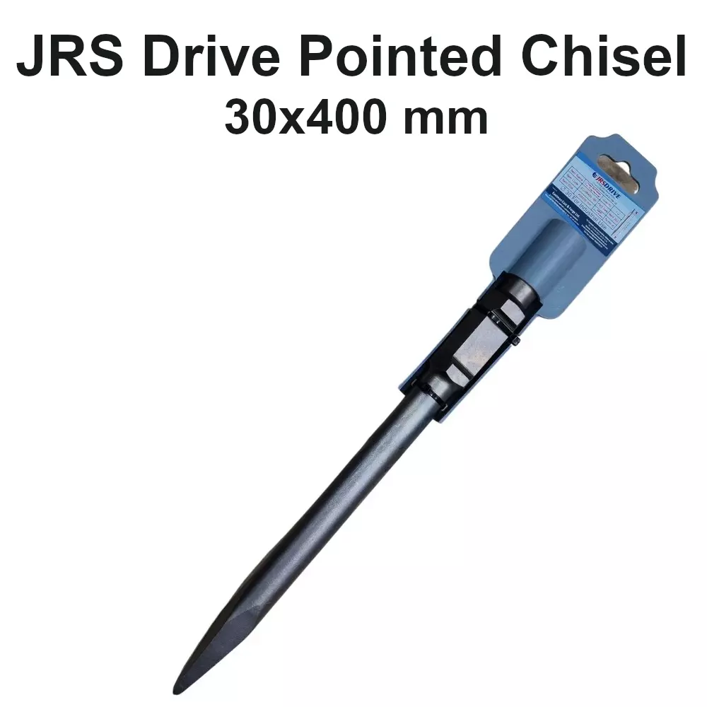 jrs-drive-pointed-chisel-30-mm-blade-width-and-400-mm-length-for-breaking-concrete