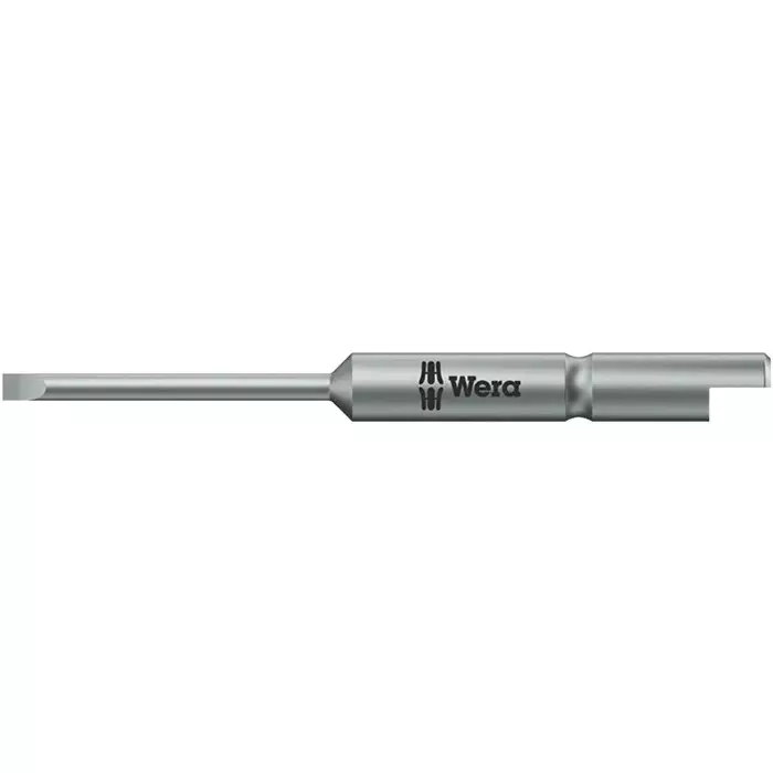 Wera Slotted Bit 0.23 × 1.5 mm Tip Size 44 mm Blade Length for Industrial Use, 05135265001