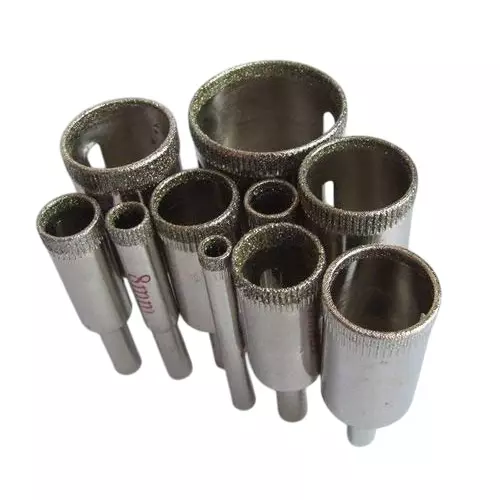 ATOZSHOP11 Diamond Coated Hole Saw Drill Bit Set 6, 8, 10, 12, 15, 16, 18, 20, 22, 30 mm Nickel Plated, Segmented Design (Pack of 10 Pcs)