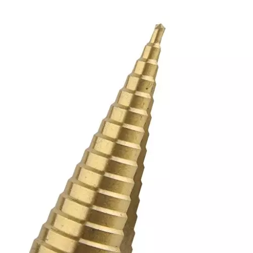 Generic 3X HSS Drill Bit Steel Large Step Cone Hole Cutter Titanium Set 4-12/20/32 mm (Pack of 4 Pcs)