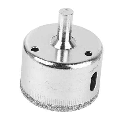 Generic Drill Bit Hole Saw for Glass Tiles Granite marble Silver 45 mm