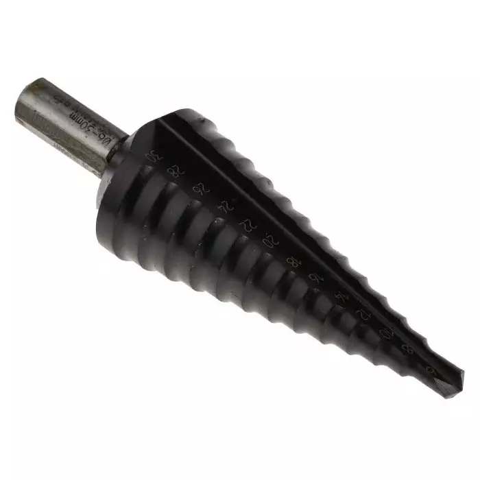 EXACT 3-Piece Step Drill Bit Set for Metal 30 mm Max 4 mm Min HSS Bits, 50071