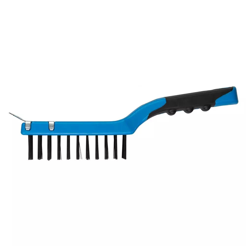 Hogert Technik Wire Brush With a Scraper, 4x11 Socket Arrangement and 290 mm Total Length