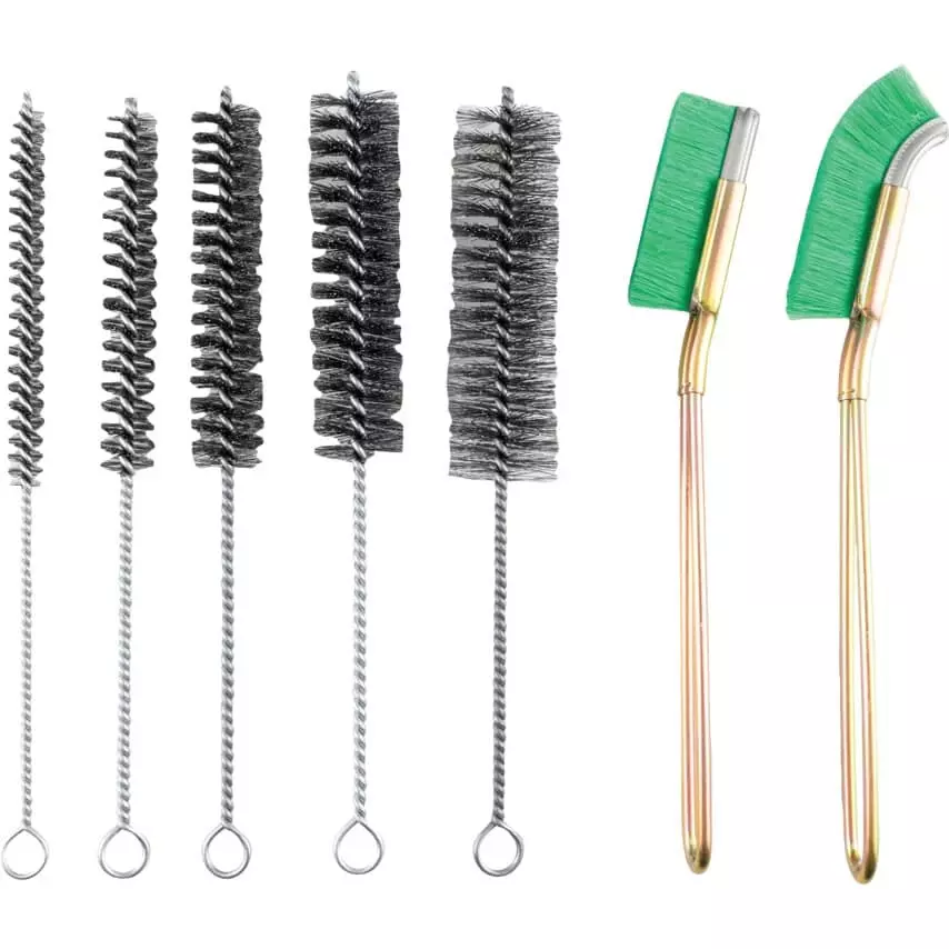 Kennedy Multi-Purpose Brush Set 210-215 mm Overall Length Tube Brush Type Shaft Mounted Steel Bristle Material (Pack of 7)