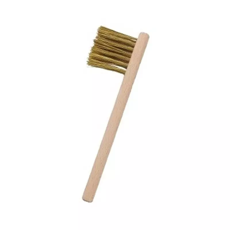 RS PRO Wire Brush Wood 12 mm Brass 183 mm Heavy Duty Brush 20 mm, 2878106 (Pack of 3 Pcs)