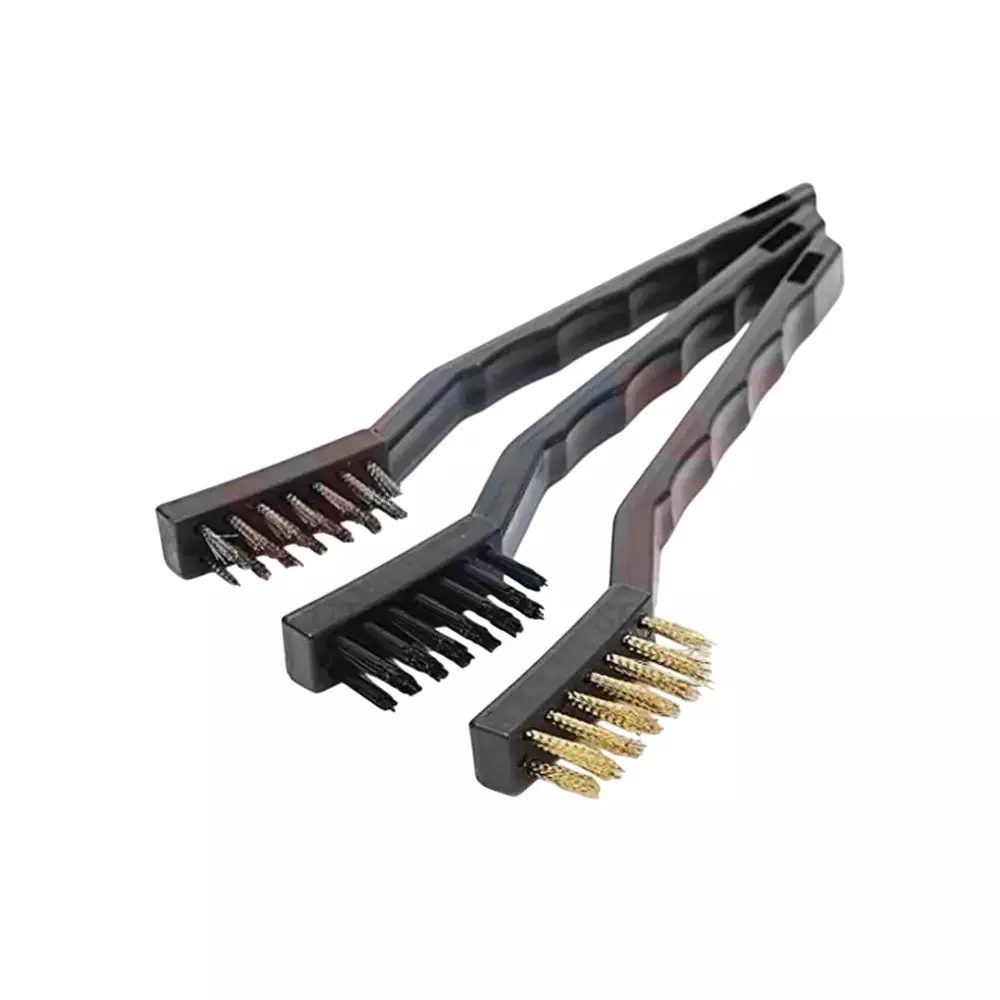 Jawsons Multi-Purpose Wire Brush Set Nylon, Brass & Stainless Steel Bristles (Set of 3 Pcs)