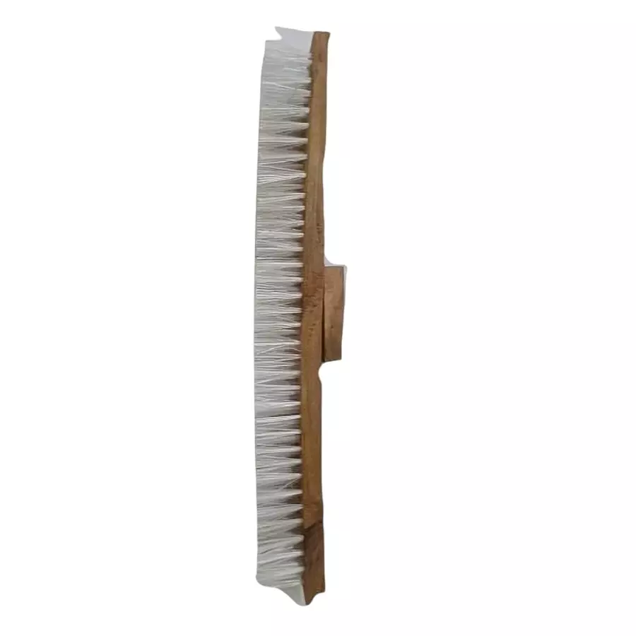 BRUSH HOUSE New Brush Wooden Body Nylon Bristles, Length 2 Feet (609.6 mm) for Cleaning