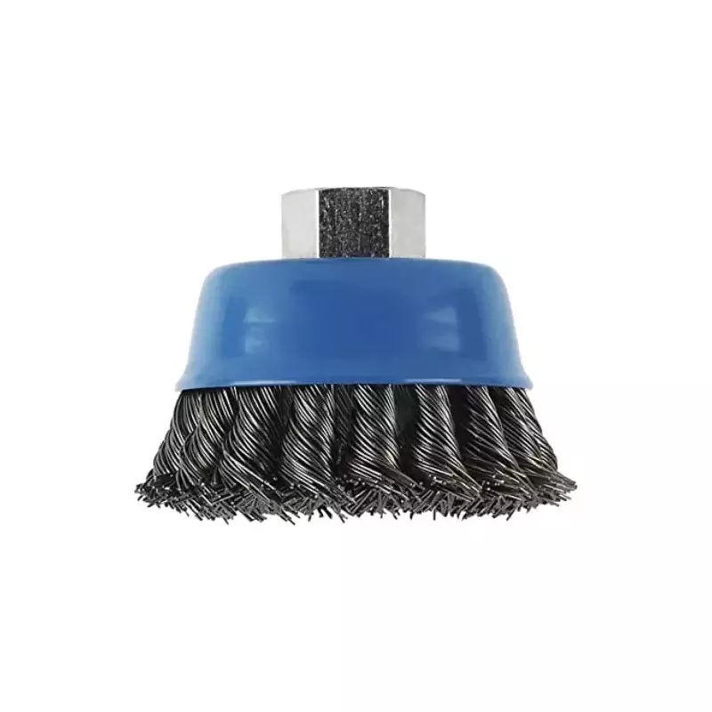 Encore Crimped Cup Brush 100 mm Wheel Diameter M14x2 Thread Size for Industrial Use (Pack of 50 Pcs)
