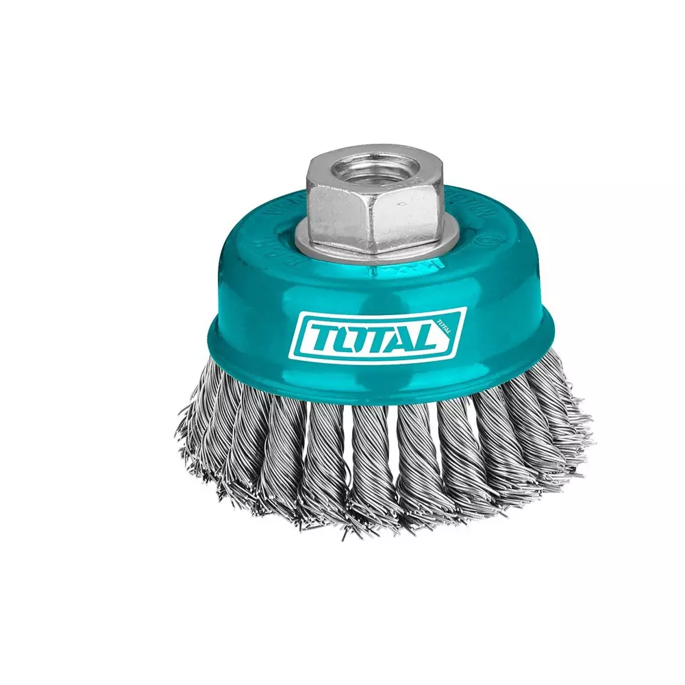 Total Wire Cup Brush 100 mm (4 inch) Diameter 8500 rpm 30 mm Length,TAC32042