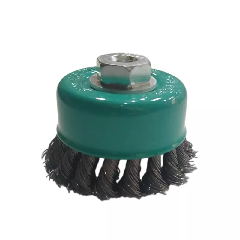 Yongching Twisted Wire Cup Brush 3 inch (75 mm) Alloy Steel (Pack of 2 Pcs)