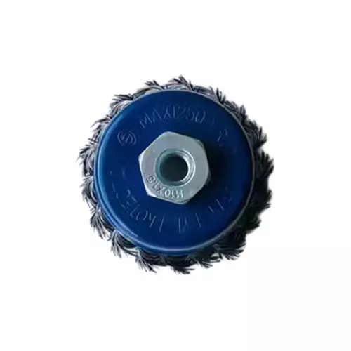 generic-heavy-quality-wire-cup-brush-blue-76-mm-3-inch-stainless-steel-bristles-for-use-with-100-mm-4-inch-angle-grinder