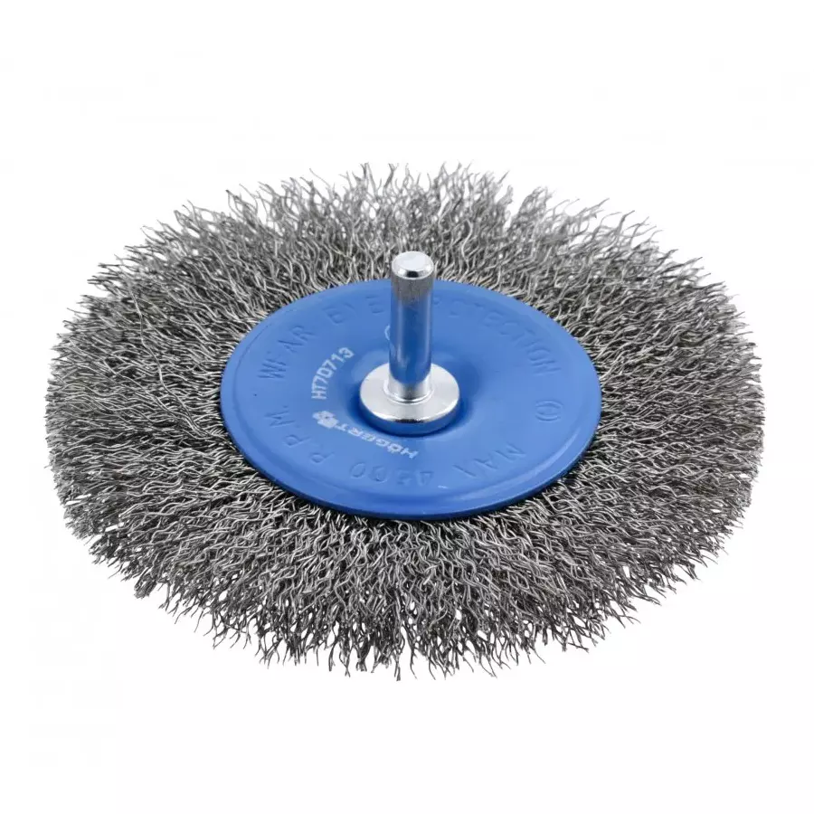 Hogert Technik Disc Brush with a Pin for Surface Cleaning, Paint Removal & More