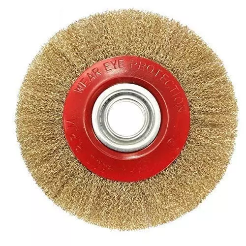 BRUSH HOUSE 150 mm (6 inch) Golden Grinding Wire Wheel Brush