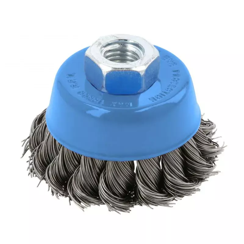 Hogert Technik Disc Brush, 0.5 mm Steel Wire, 100 mm Diameter and 8500 RPM, HT7D734