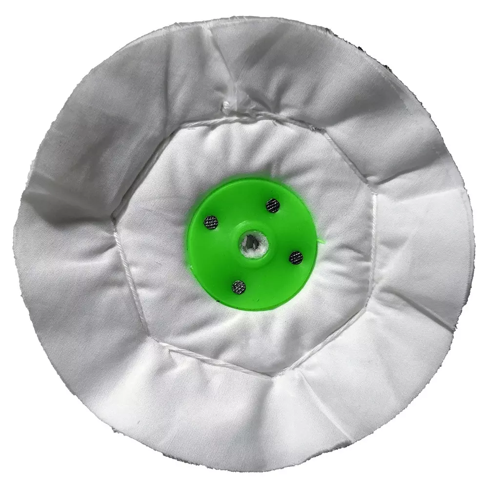 RRTechLabs Buffing Polishing Wheel White 6 inch x 80 folds, RR-WC-6X80F-CBW-P1