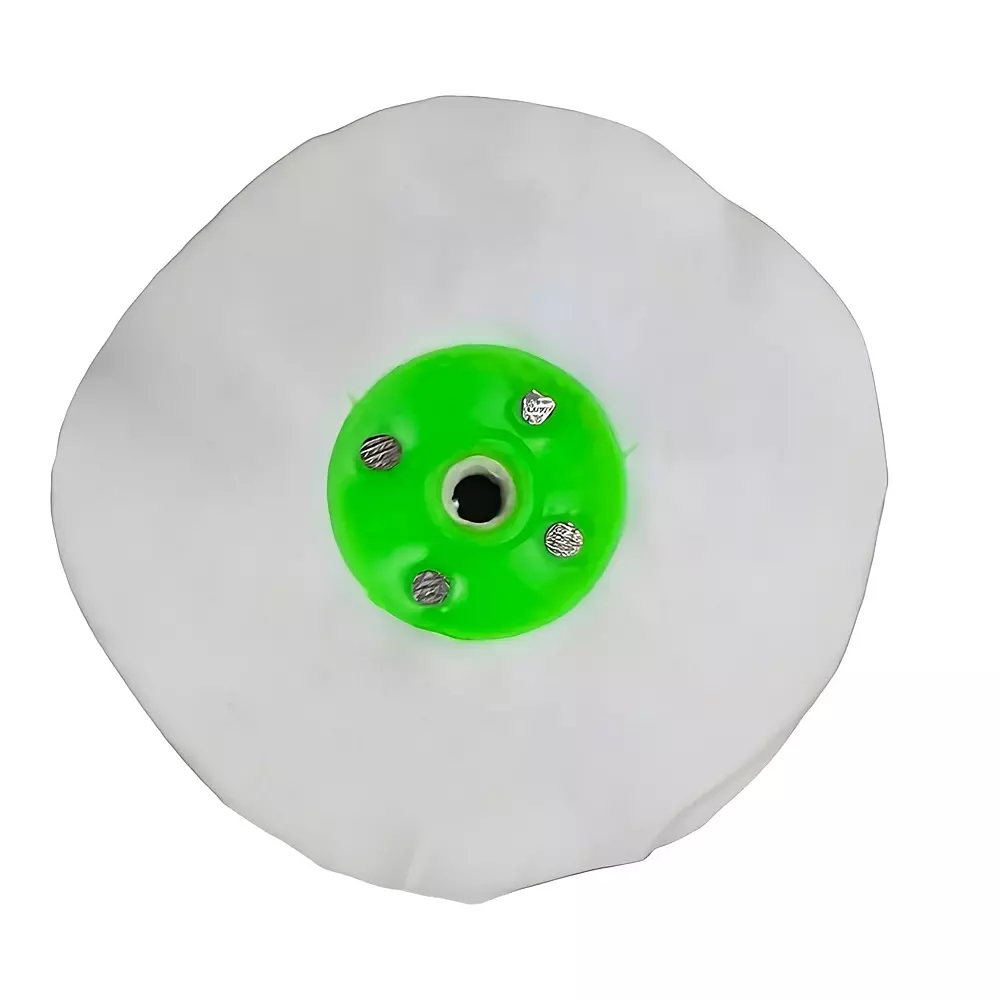 RRTechLabs Buffing Polishing Wheel White 4 inch x 80 folds, RR-WC-4X80F-CBW-P1 (Pack of 02)